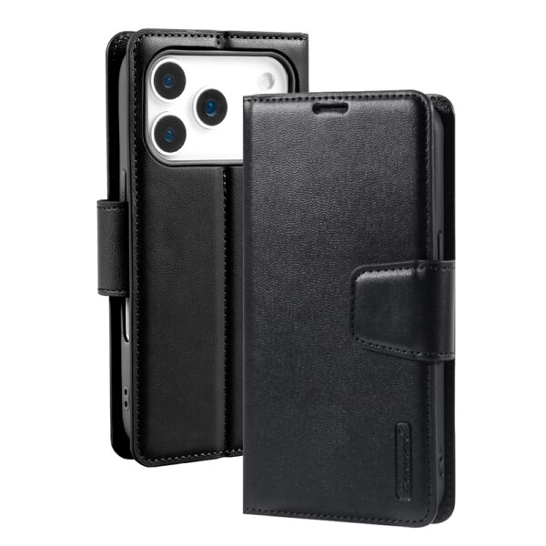 Hanman PU Flip Leather Wallet Case for iPhone 17 Pro Max / 18 Pro Max