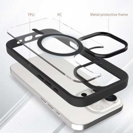Redefyne Metal Camera Lens Magnetic Transparent Magsafe Case for iPhone 17 Pro Max / 18 Pro Max - Image 6