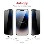 Kinglas Privacy Tempered Glass Screen Protector for iPhone 18 Pro Max - Image 4
