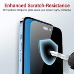 Kinglas Privacy Tempered Glass Screen Protector for iPhone 18 Pro Max - Image 5