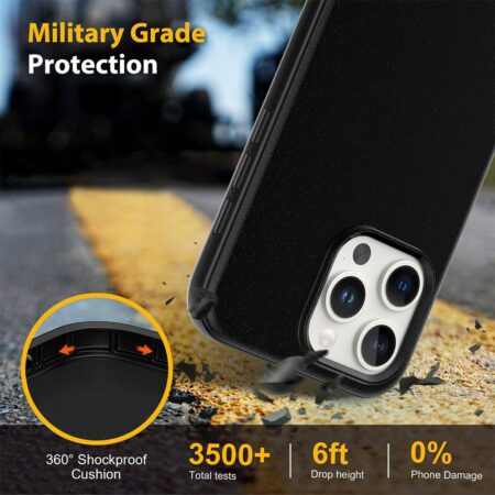 Hybrid Beatles Shockproof Case Cover with Magnetic Ring for iPhone 17 Pro Max / 18 Pro Max - Image 5