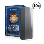 Kinglas 10 Packs Tempered Glass Screen Protector For iPhone 16 Pro Max / 17 Pro Max / 18 Pro Max