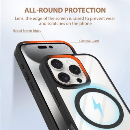 Redefyne Metal Camera Lens Magnetic Transparent Magsafe Case for iPhone 17 Pro Max / 18 Pro Max - Image 8