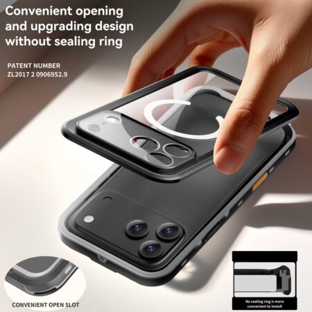 Redpepper Dot+ IP68 Waterproof Case Cover with Magnetic Ring for iPhone 17 Pro Max / 18 Pro Max - Image 4